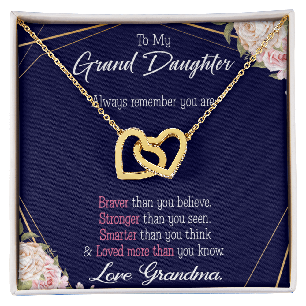 To Granddaughter Always Remember Inseparable Necklace-Express Your Love Gifts