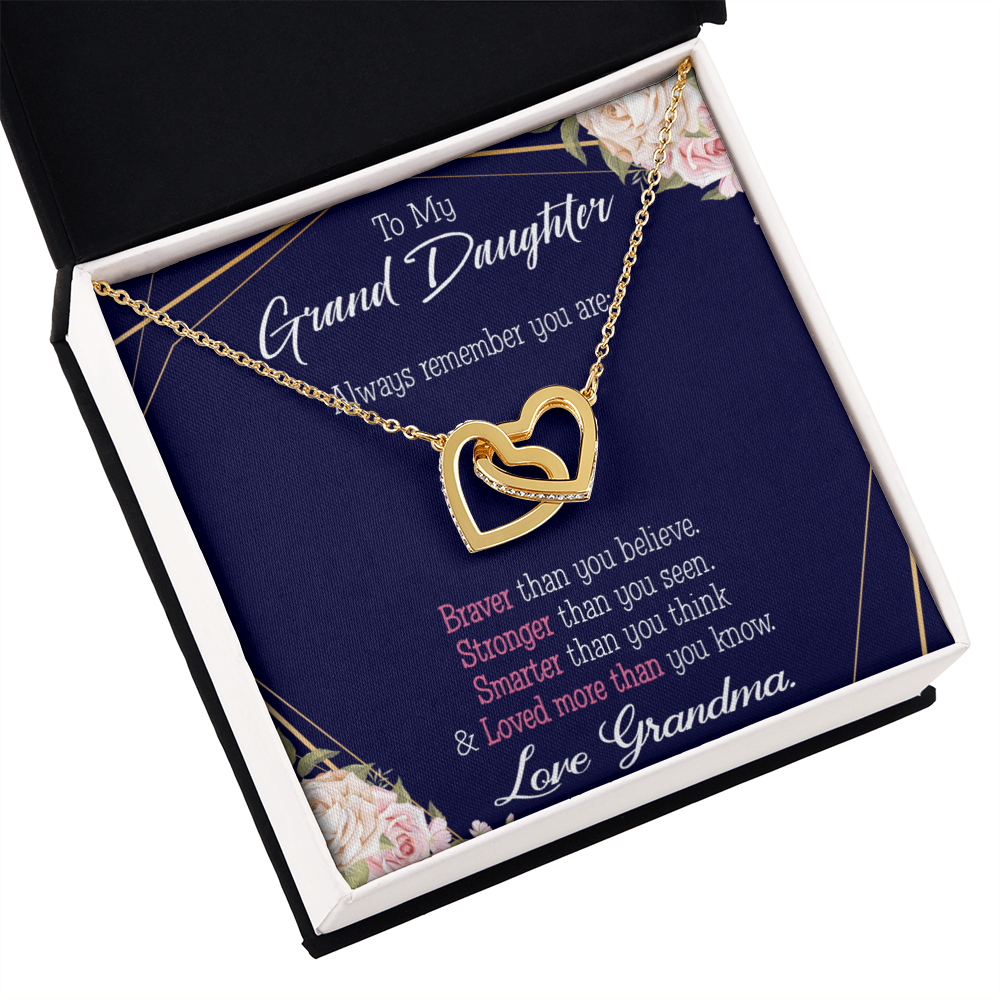 To Granddaughter Always Remember Inseparable Necklace-Express Your Love Gifts