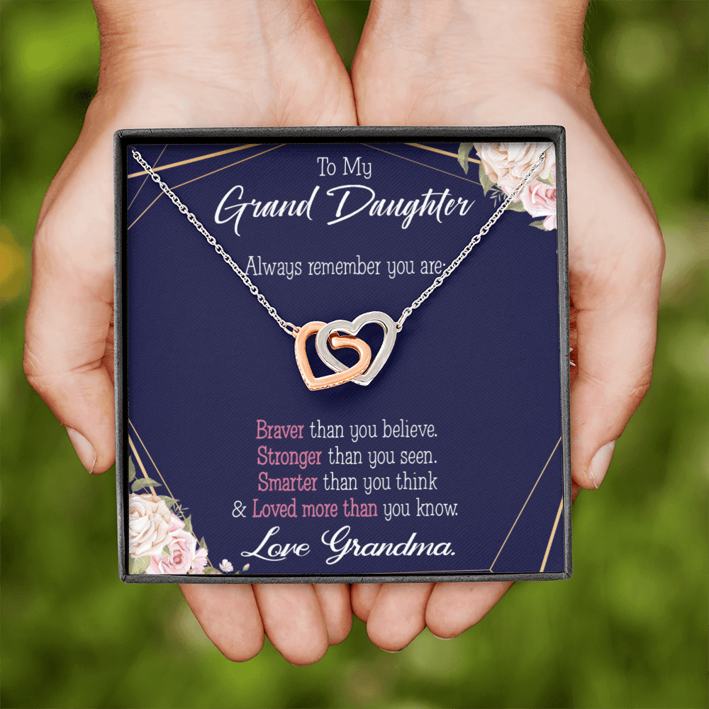 To Granddaughter Always Remember Inseparable Necklace-Express Your Love Gifts