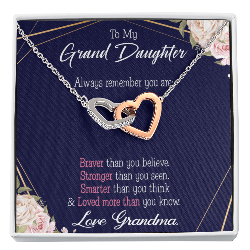 To Granddaughter Always Remember Inseparable Necklace-Express Your Love Gifts