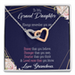 To Granddaughter Always Remember Inseparable Necklace-Express Your Love Gifts