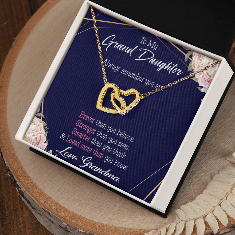 To Granddaughter Always Remember Inseparable Necklace-Express Your Love Gifts