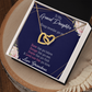 To Granddaughter Always Remember Inseparable Necklace-Express Your Love Gifts