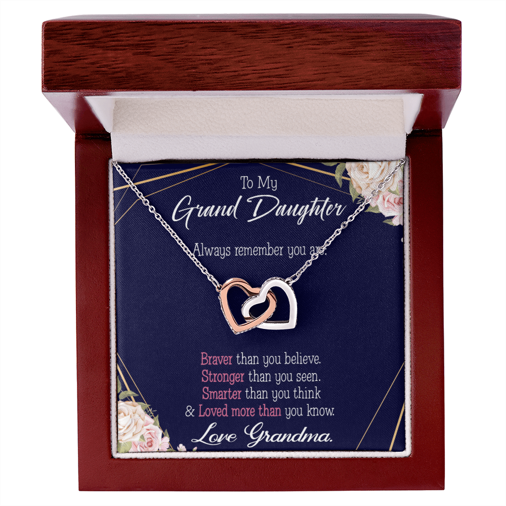 To Granddaughter Always Remember Inseparable Necklace-Express Your Love Gifts