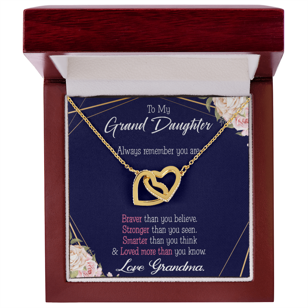 To Granddaughter Always Remember Inseparable Necklace-Express Your Love Gifts