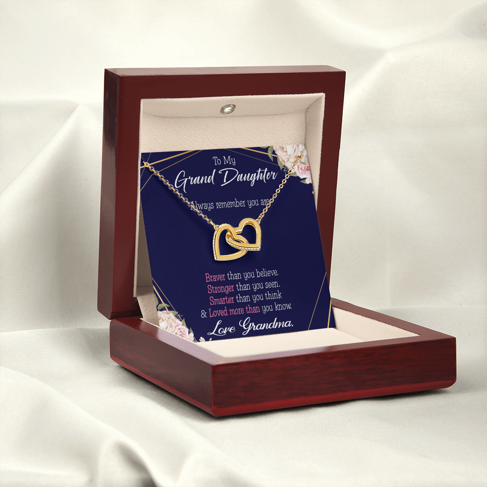 To Granddaughter Always Remember Inseparable Necklace-Express Your Love Gifts