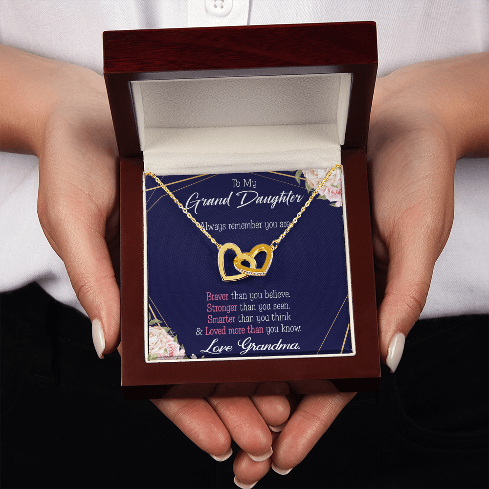To Granddaughter Always Remember Inseparable Necklace-Express Your Love Gifts