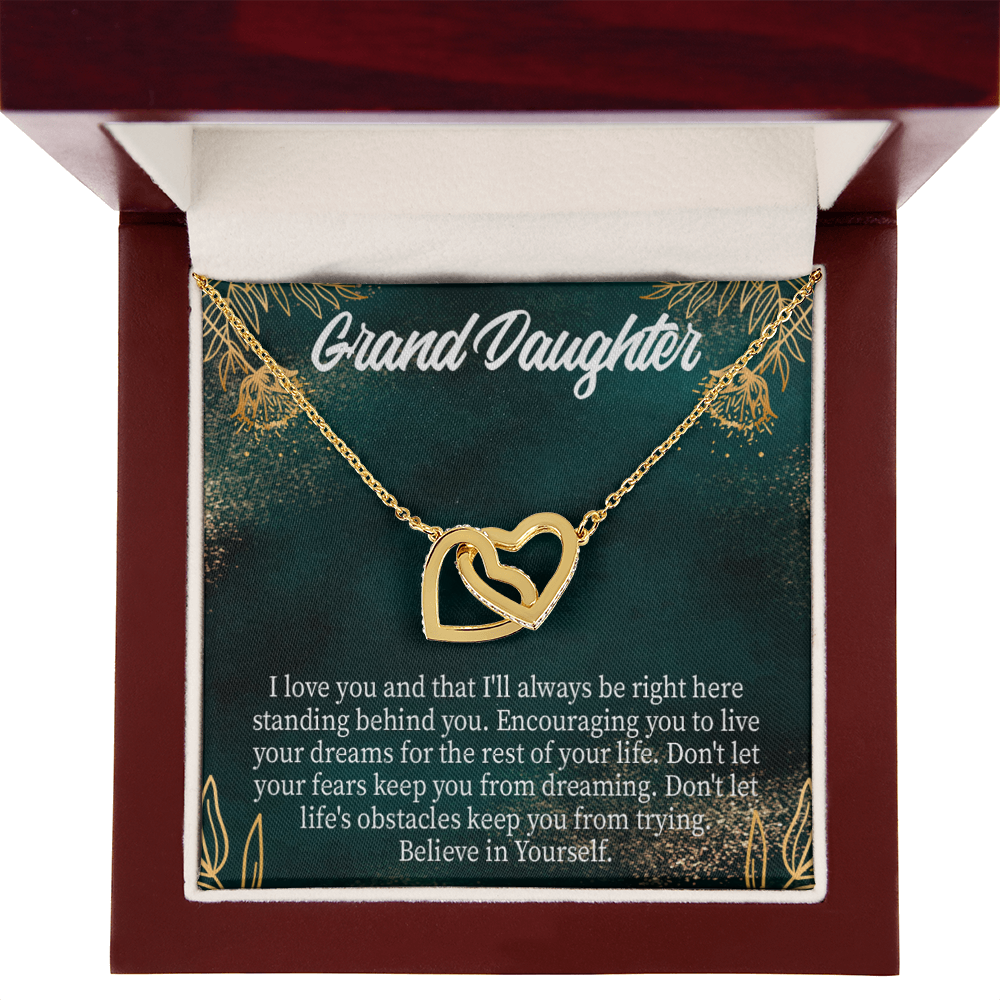 To Granddaughter Believe in Yourself Inseparable Necklace-Express Your Love Gifts