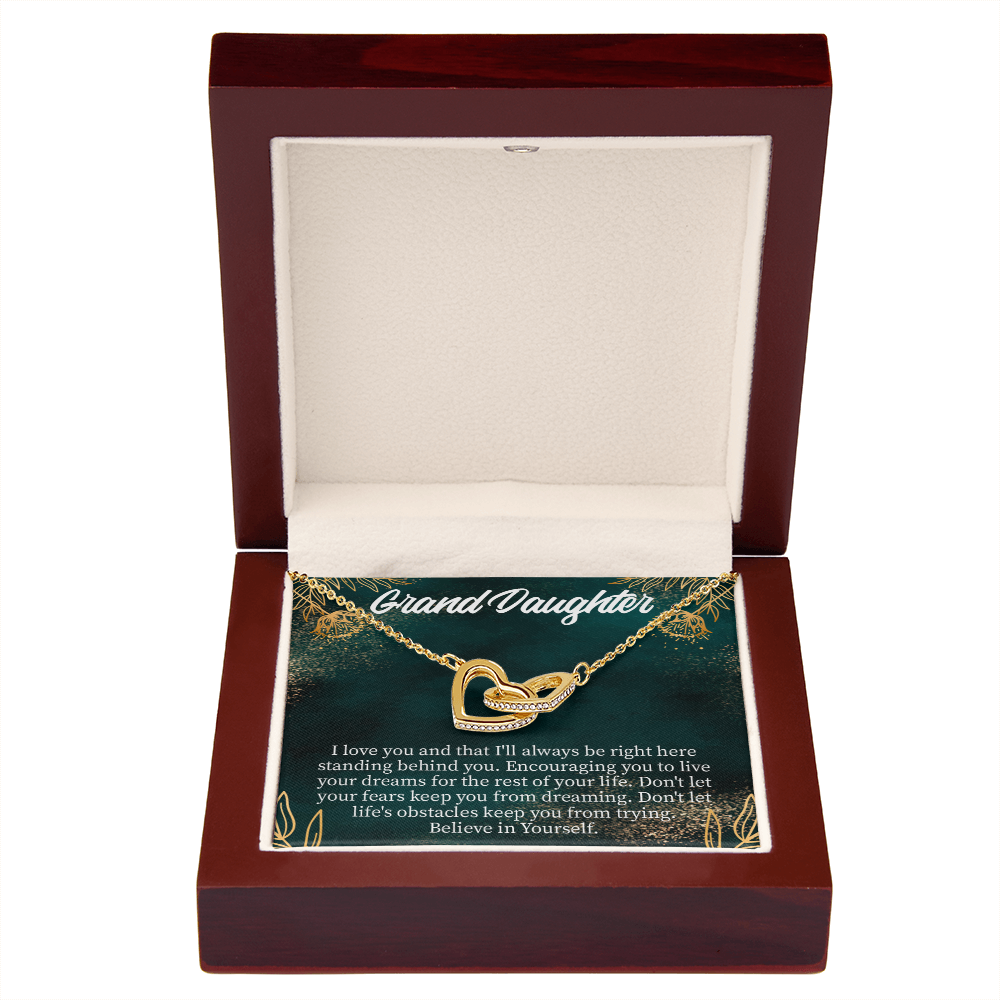 To Granddaughter Believe in Yourself Inseparable Necklace-Express Your Love Gifts