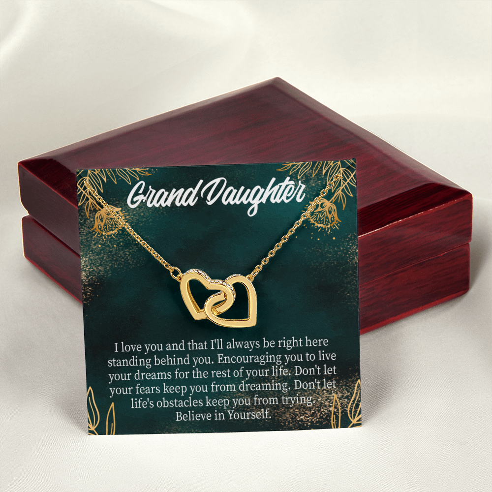 To Granddaughter Believe in Yourself Inseparable Necklace-Express Your Love Gifts