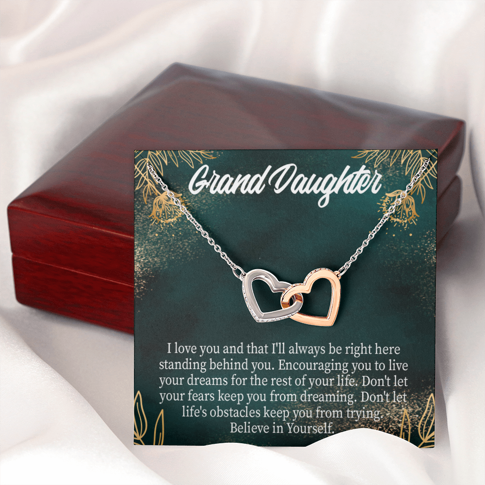 To Granddaughter Believe in Yourself Inseparable Necklace-Express Your Love Gifts