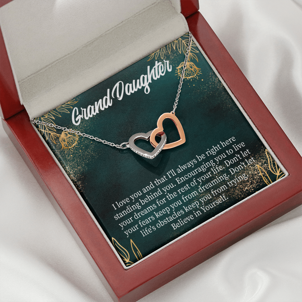 To Granddaughter Believe in Yourself Inseparable Necklace-Express Your Love Gifts
