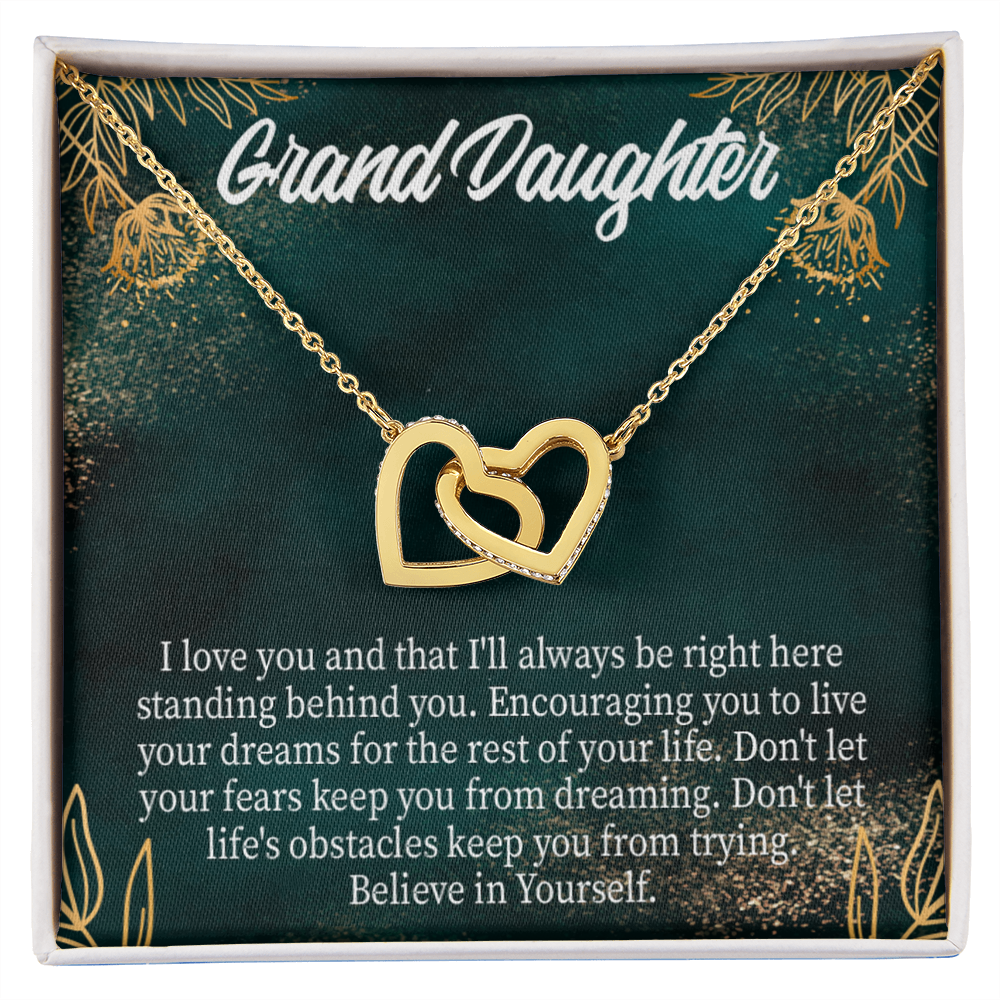To Granddaughter Believe in Yourself Inseparable Necklace-Express Your Love Gifts