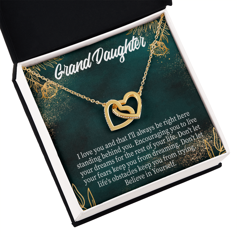 To Granddaughter Believe in Yourself Inseparable Necklace-Express Your Love Gifts