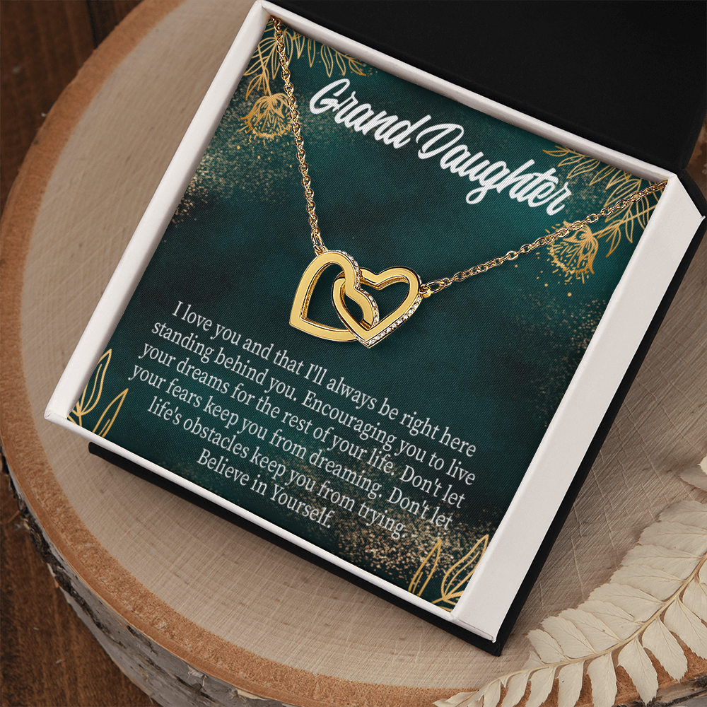 To Granddaughter Believe in Yourself Inseparable Necklace-Express Your Love Gifts