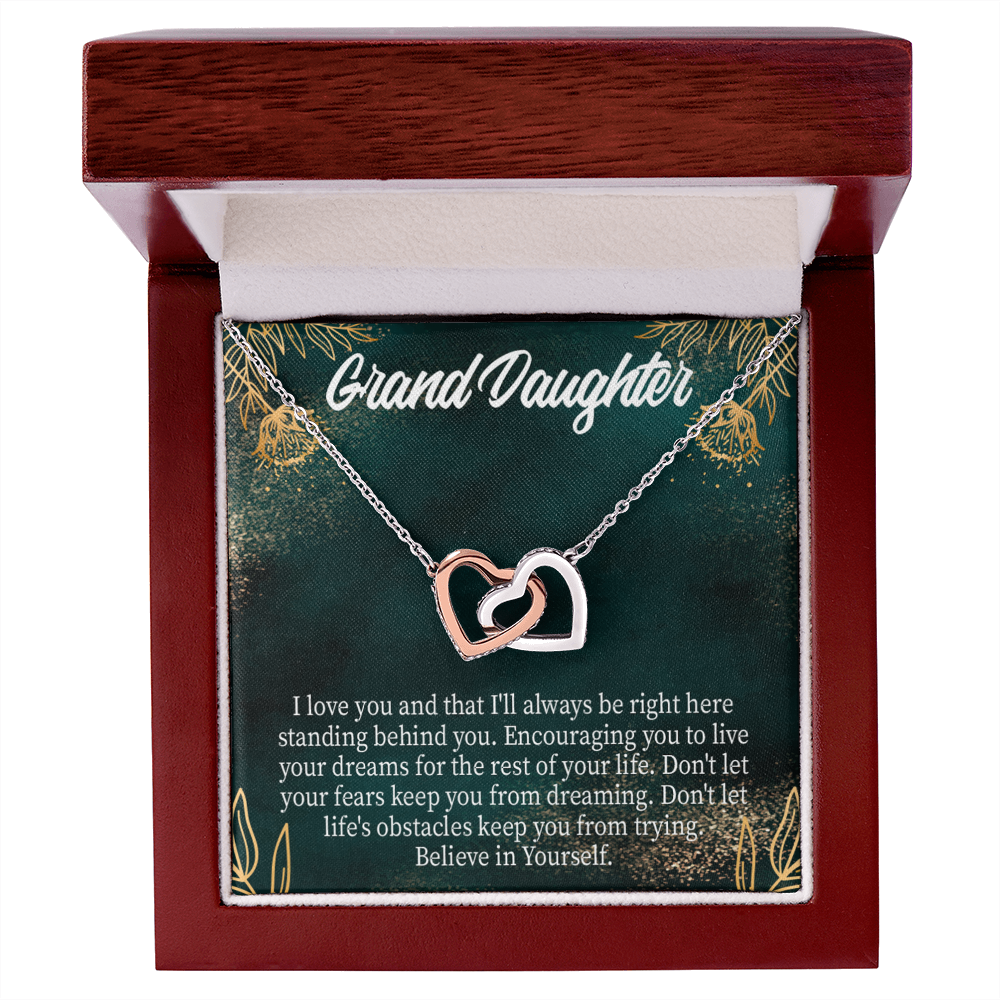 To Granddaughter Believe in Yourself Inseparable Necklace-Express Your Love Gifts