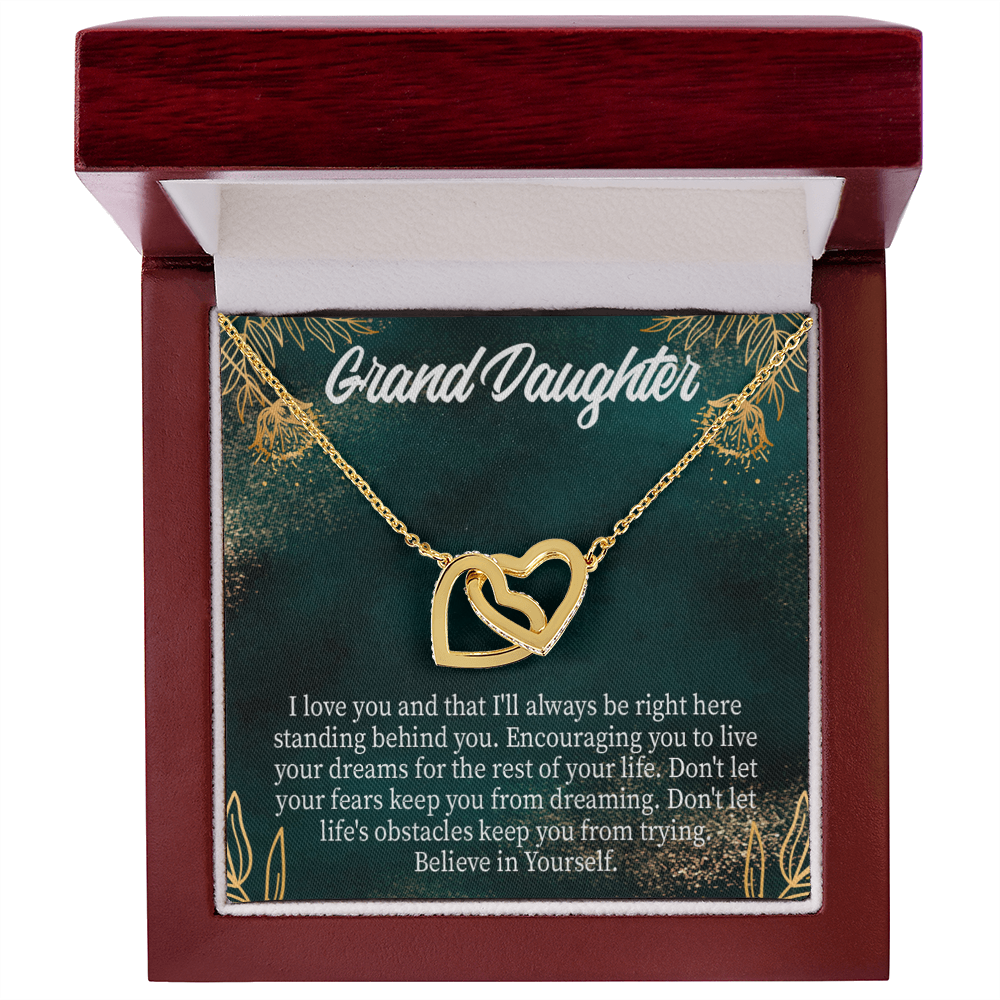 To Granddaughter Believe in Yourself Inseparable Necklace-Express Your Love Gifts