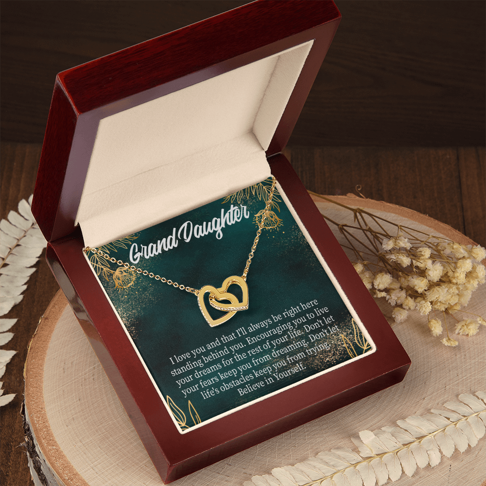 To Granddaughter Believe in Yourself Inseparable Necklace-Express Your Love Gifts