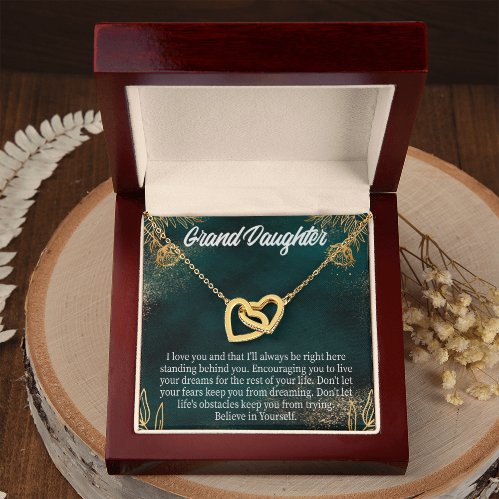 To Granddaughter Believe in Yourself Inseparable Necklace-Express Your Love Gifts