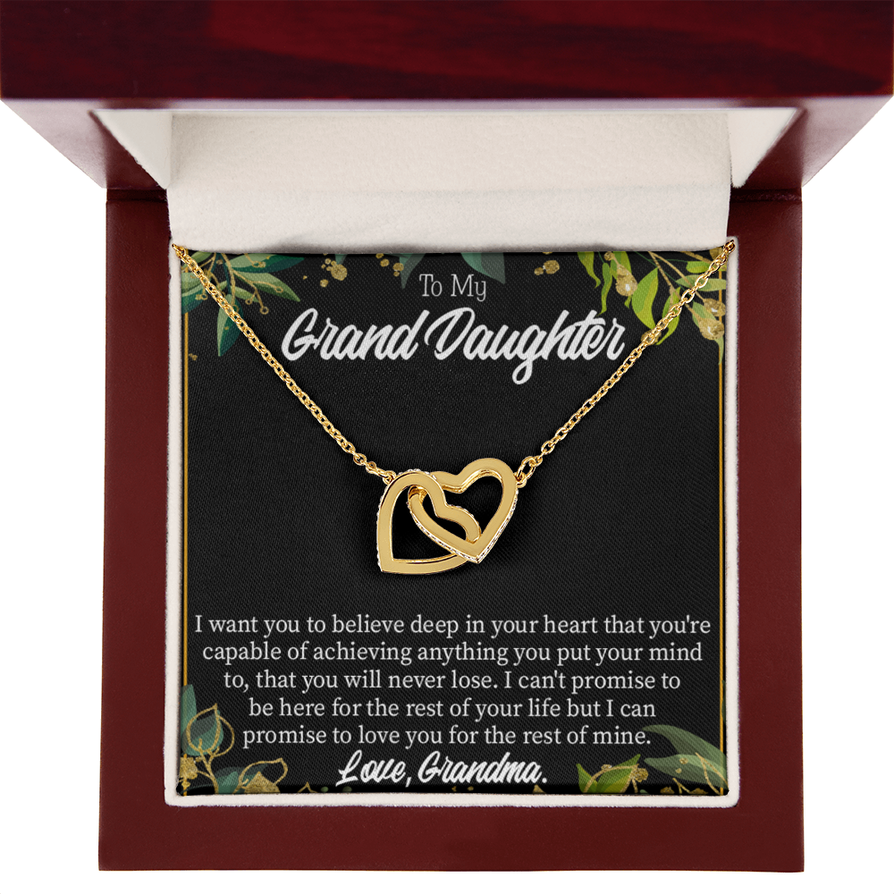 To Granddaughter Believe Inseparable Necklace-Express Your Love Gifts