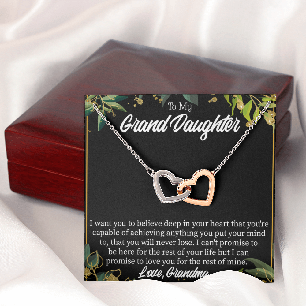 To Granddaughter Believe Inseparable Necklace-Express Your Love Gifts