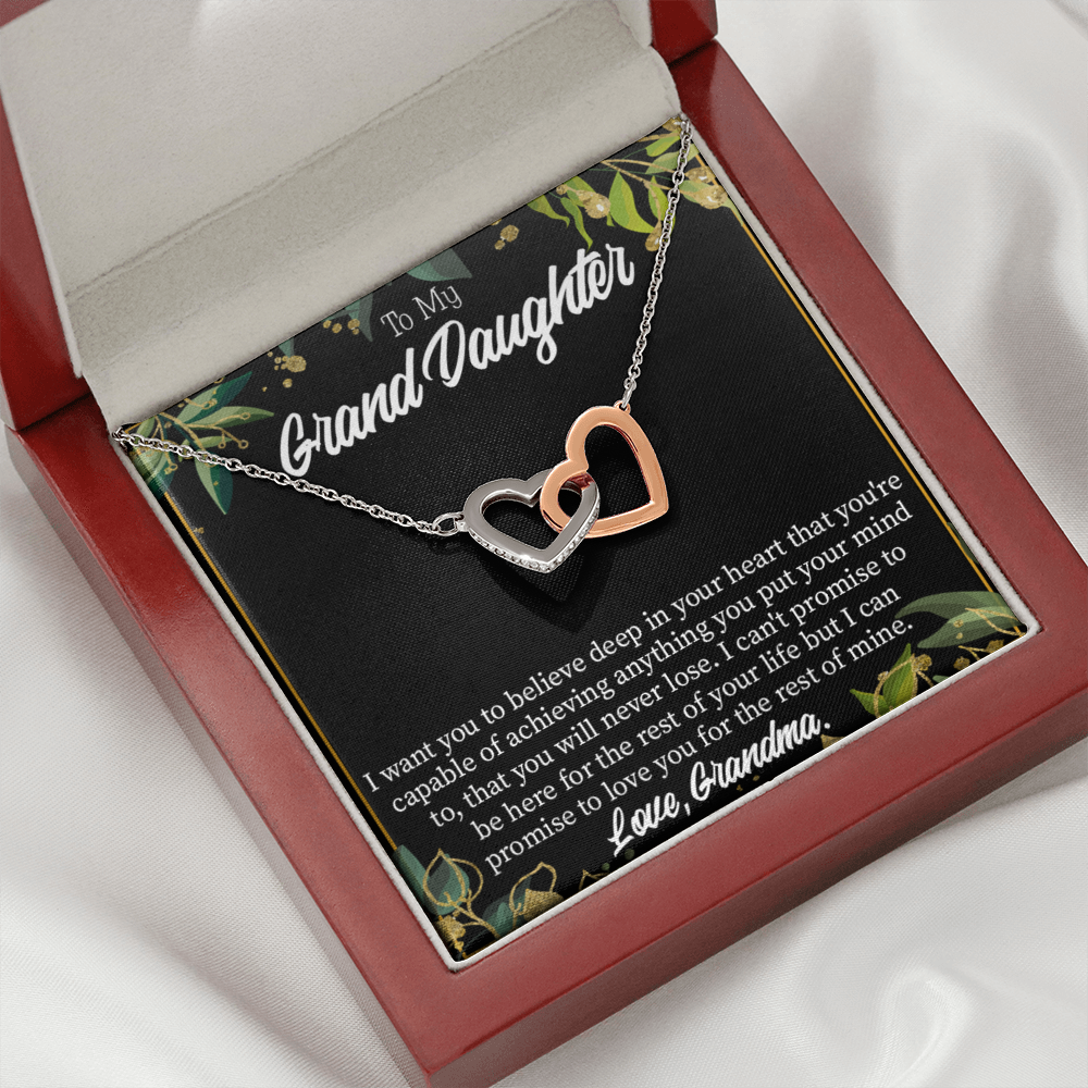 To Granddaughter Believe Inseparable Necklace-Express Your Love Gifts
