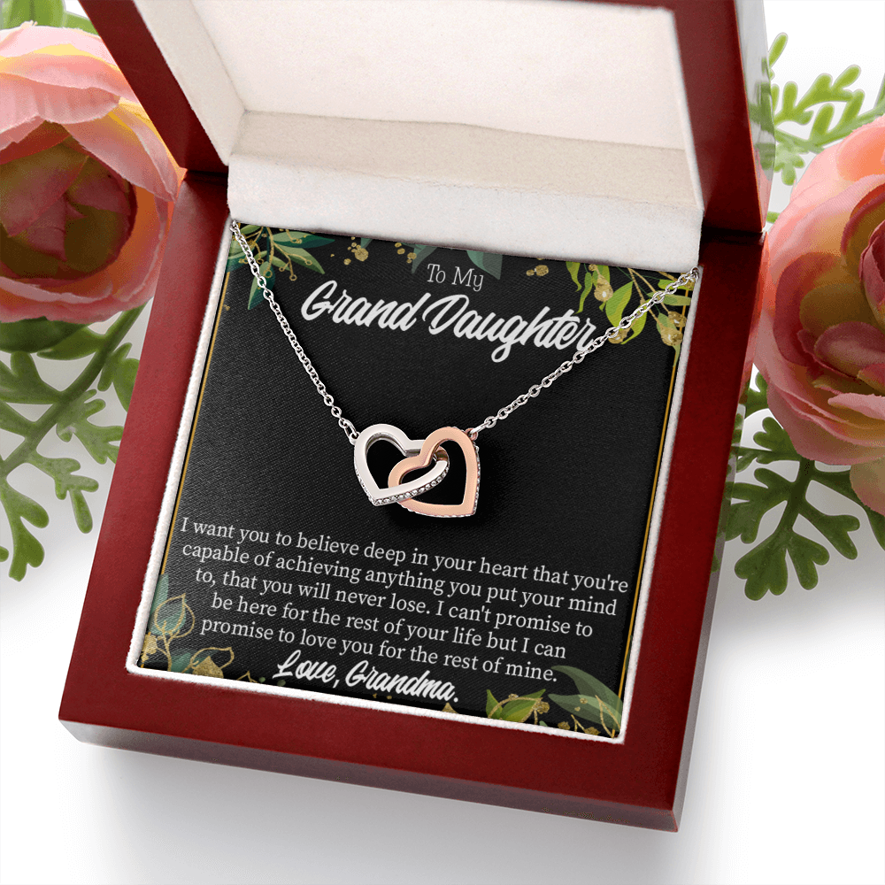 To Granddaughter Believe Inseparable Necklace-Express Your Love Gifts