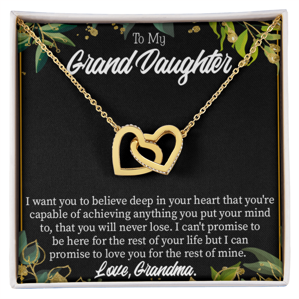 To Granddaughter Believe Inseparable Necklace-Express Your Love Gifts