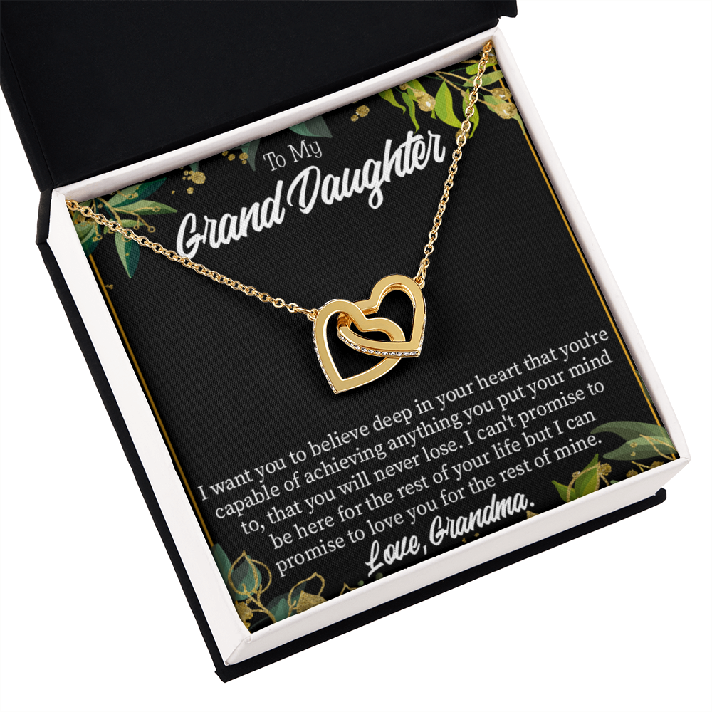 To Granddaughter Believe Inseparable Necklace-Express Your Love Gifts