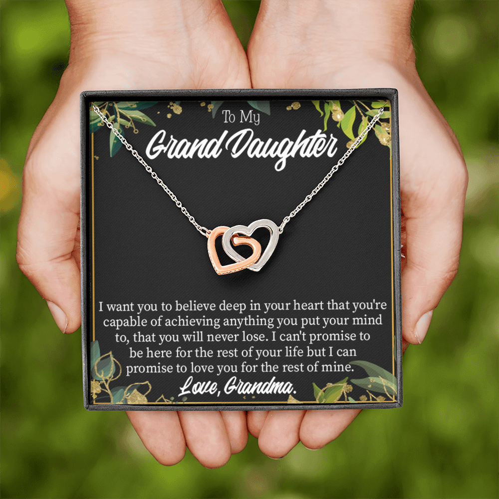 To Granddaughter Believe Inseparable Necklace-Express Your Love Gifts