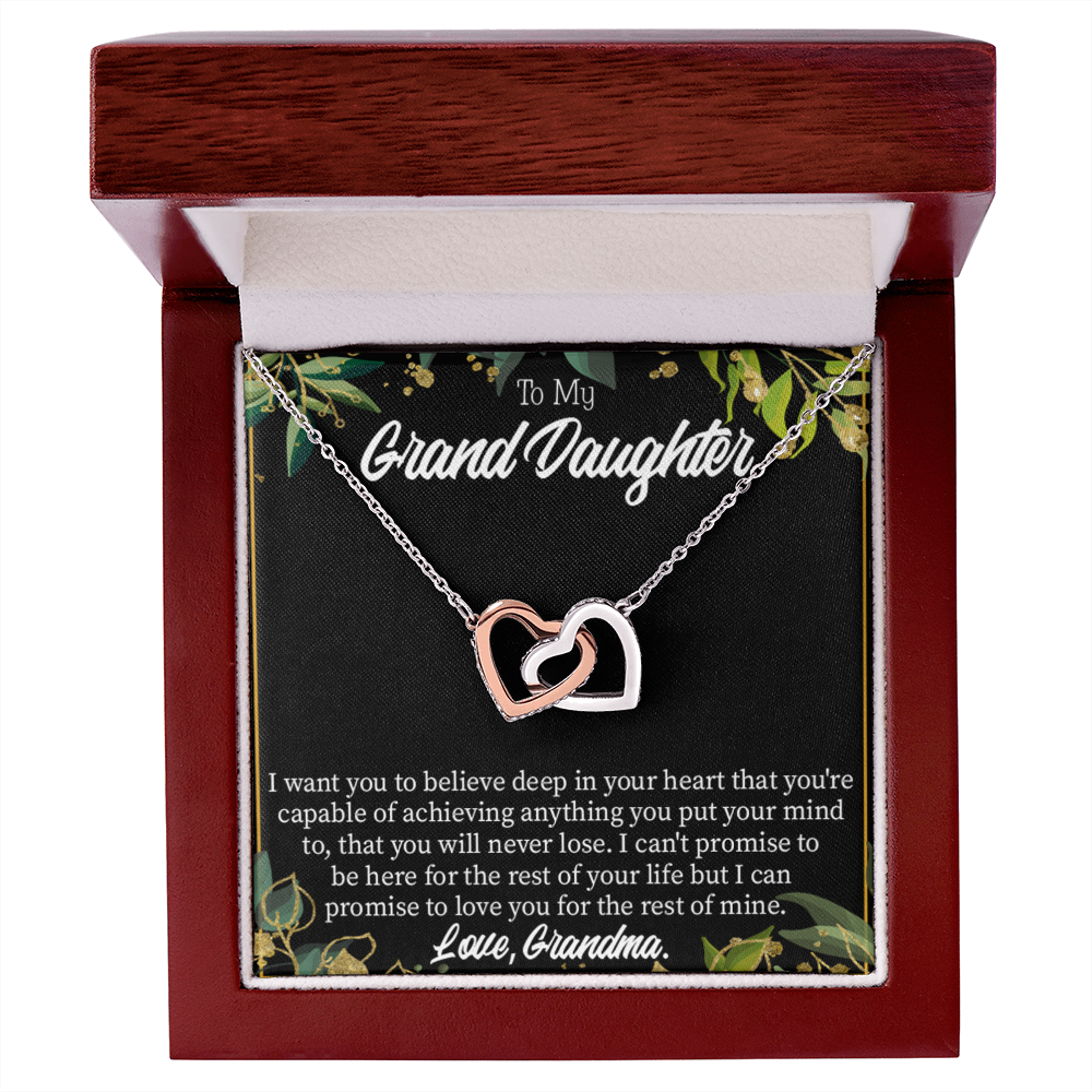 To Granddaughter Believe Inseparable Necklace-Express Your Love Gifts