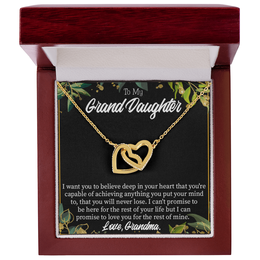 To Granddaughter Believe Inseparable Necklace-Express Your Love Gifts