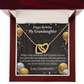 To Granddaughter Birthday Card Special Day Inseparable Necklace-Express Your Love Gifts