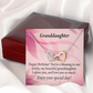To Granddaughter Birthday Message Inseparable Necklace-Express Your Love Gifts