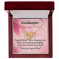 To Granddaughter Birthday Message Inseparable Necklace-Express Your Love Gifts