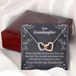 To Granddaughter Brave and Smart Inseparable Necklace-Express Your Love Gifts