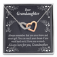 To Granddaughter Brave and Smart Inseparable Necklace-Express Your Love Gifts