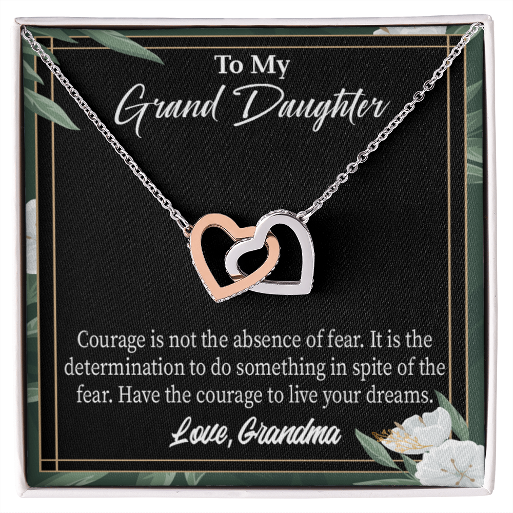 To Granddaughter Encouragement From Grandma Inseparable Necklace-Express Your Love Gifts