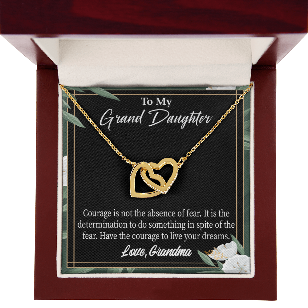 To Granddaughter Encouragement From Grandma Inseparable Necklace-Express Your Love Gifts