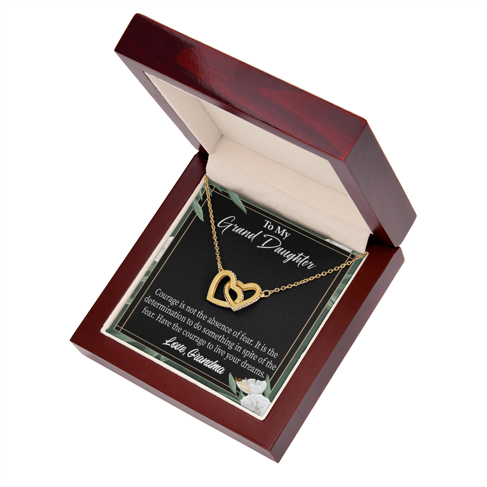To Granddaughter Encouragement From Grandma Inseparable Necklace-Express Your Love Gifts