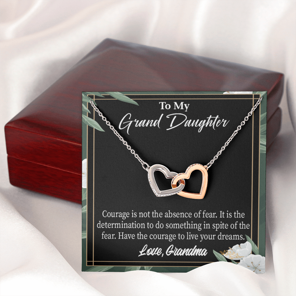 To Granddaughter Encouragement From Grandma Inseparable Necklace-Express Your Love Gifts
