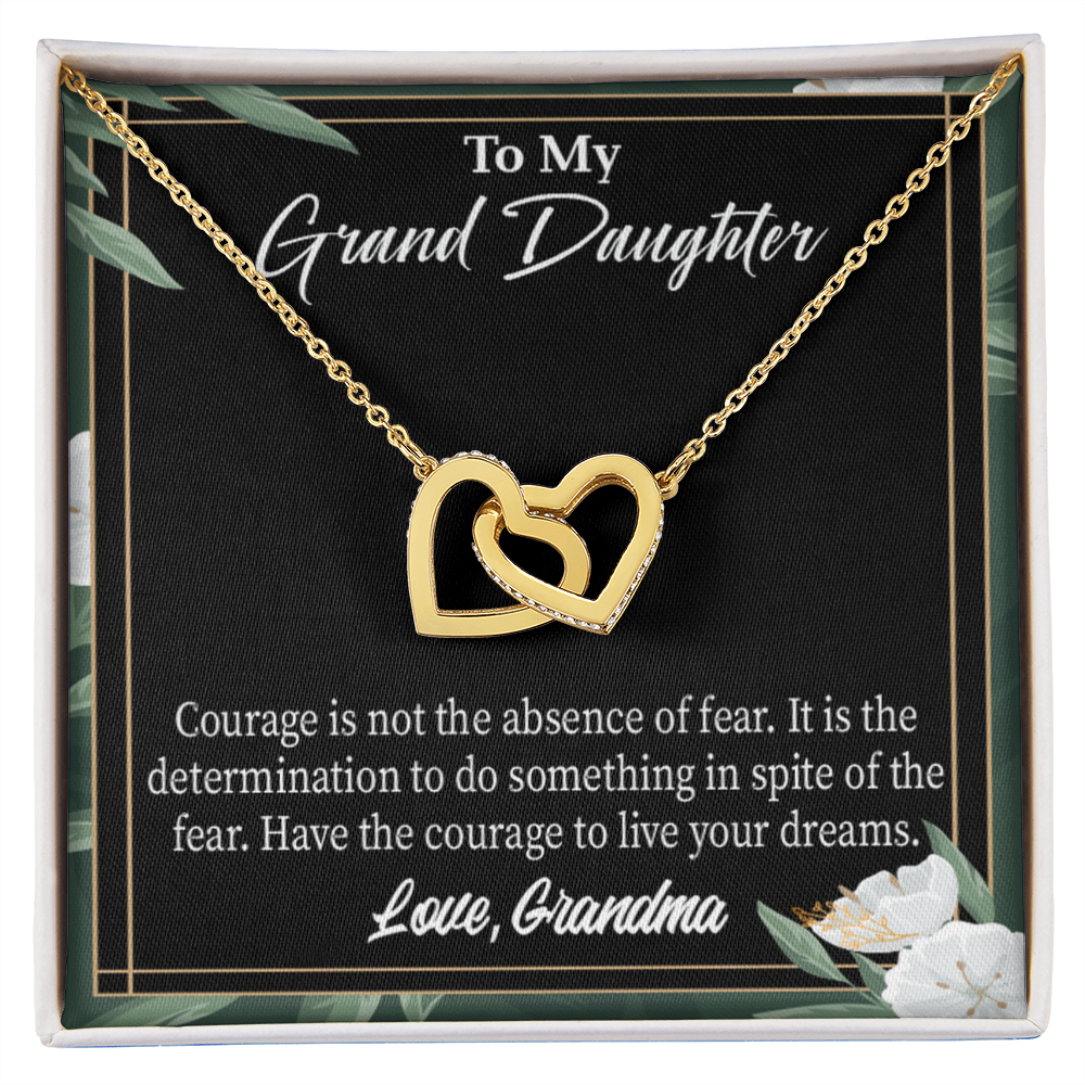 To Granddaughter Encouragement From Grandma Inseparable Necklace-Express Your Love Gifts