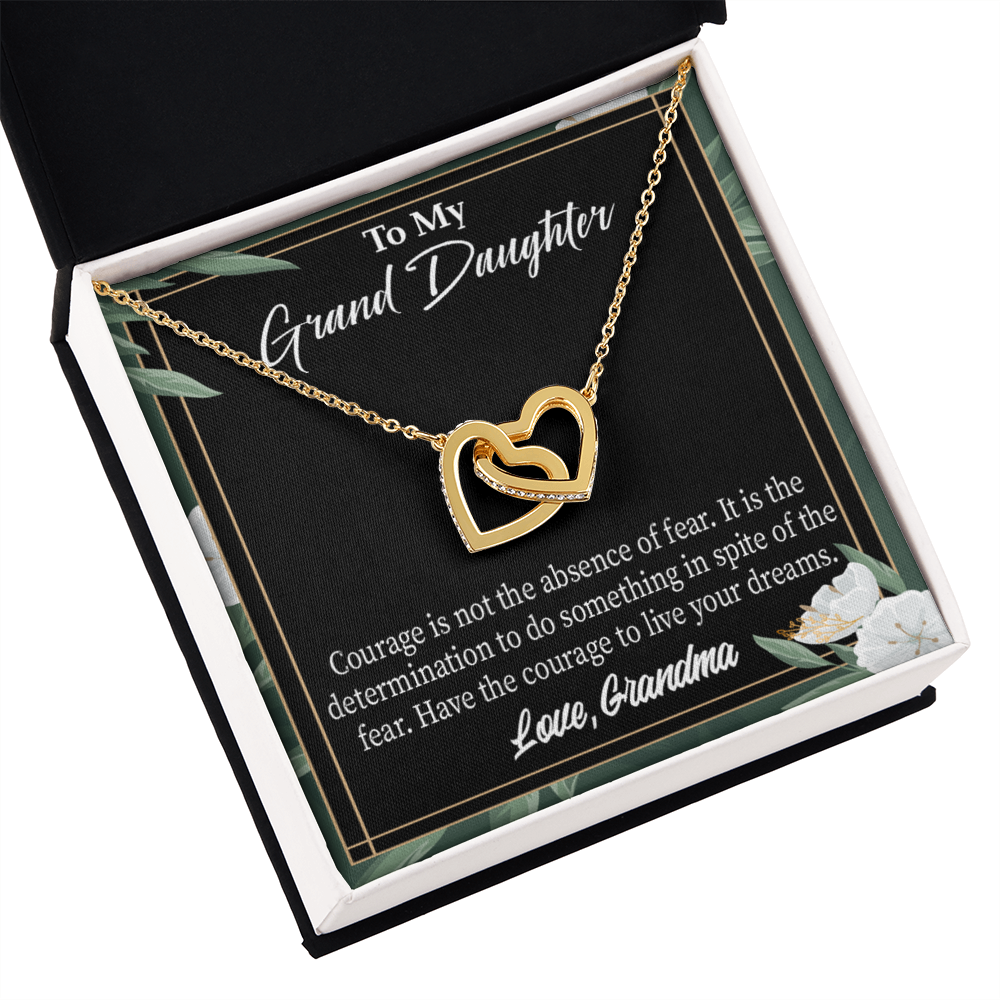 To Granddaughter Encouragement From Grandma Inseparable Necklace-Express Your Love Gifts