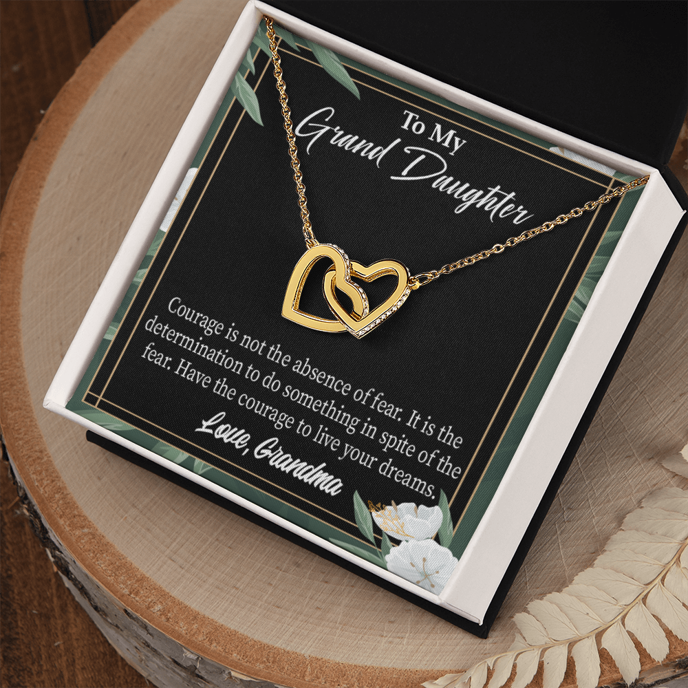 To Granddaughter Encouragement From Grandma Inseparable Necklace-Express Your Love Gifts