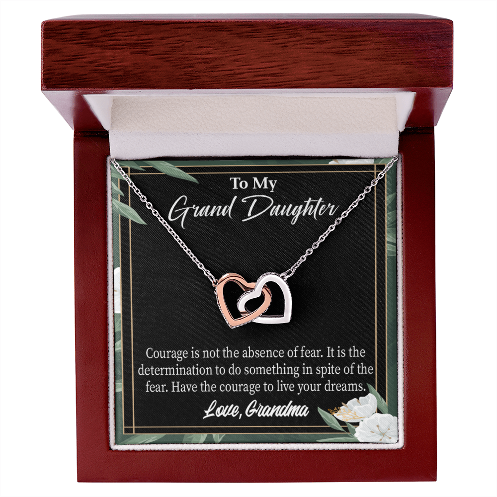 To Granddaughter Encouragement From Grandma Inseparable Necklace-Express Your Love Gifts