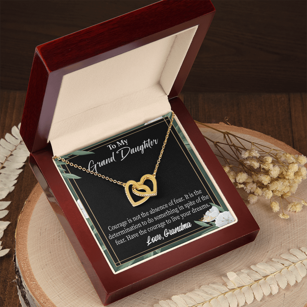 To Granddaughter Encouragement From Grandma Inseparable Necklace-Express Your Love Gifts