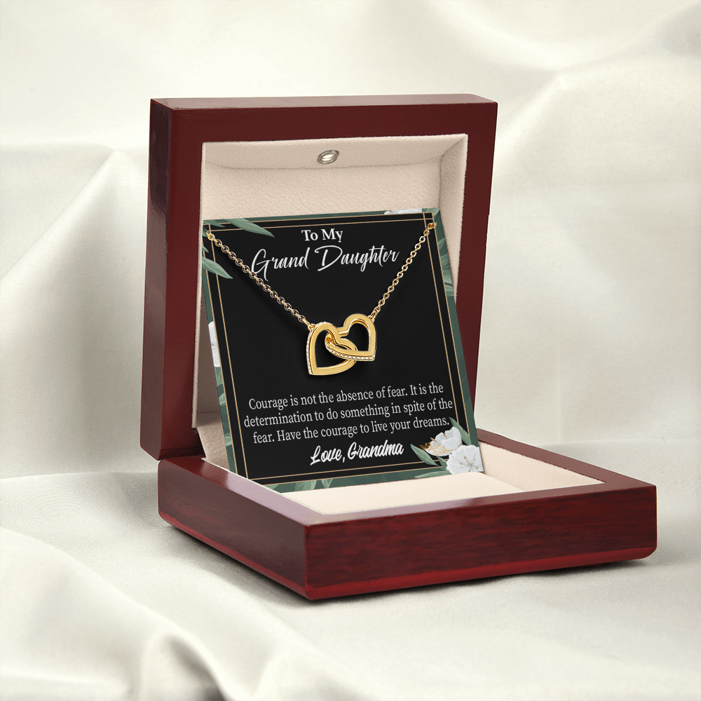 To Granddaughter Encouragement From Grandma Inseparable Necklace-Express Your Love Gifts