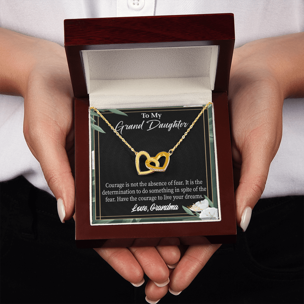 To Granddaughter Encouragement From Grandma Inseparable Necklace-Express Your Love Gifts