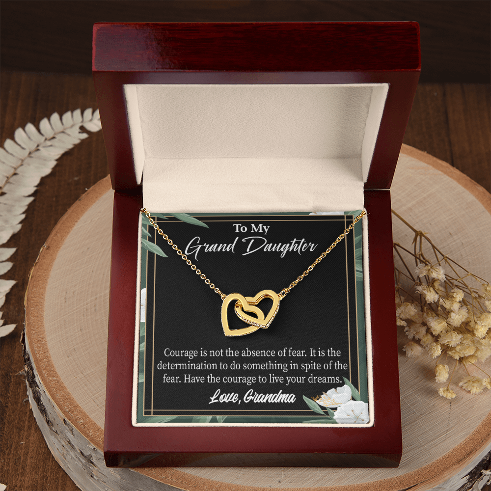 To Granddaughter Encouragement From Grandma Inseparable Necklace-Express Your Love Gifts