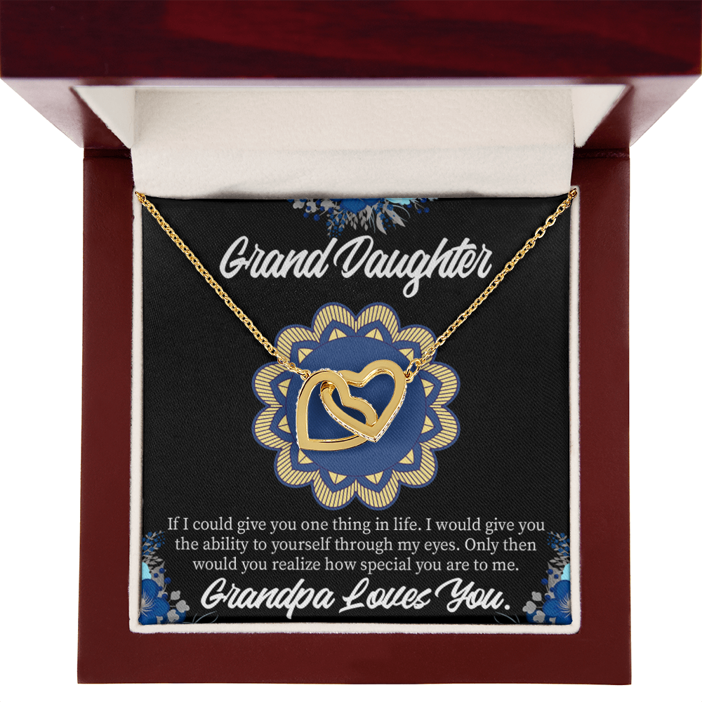To Granddaughter Encouragement From Grandpa Inseparable Necklace-Express Your Love Gifts